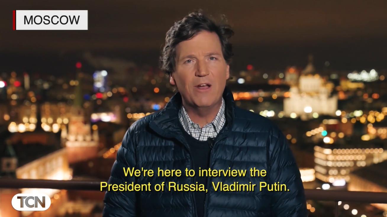 Elkészült Tucker Carlson interjúja Putyinnal – ekkor láthatjuk