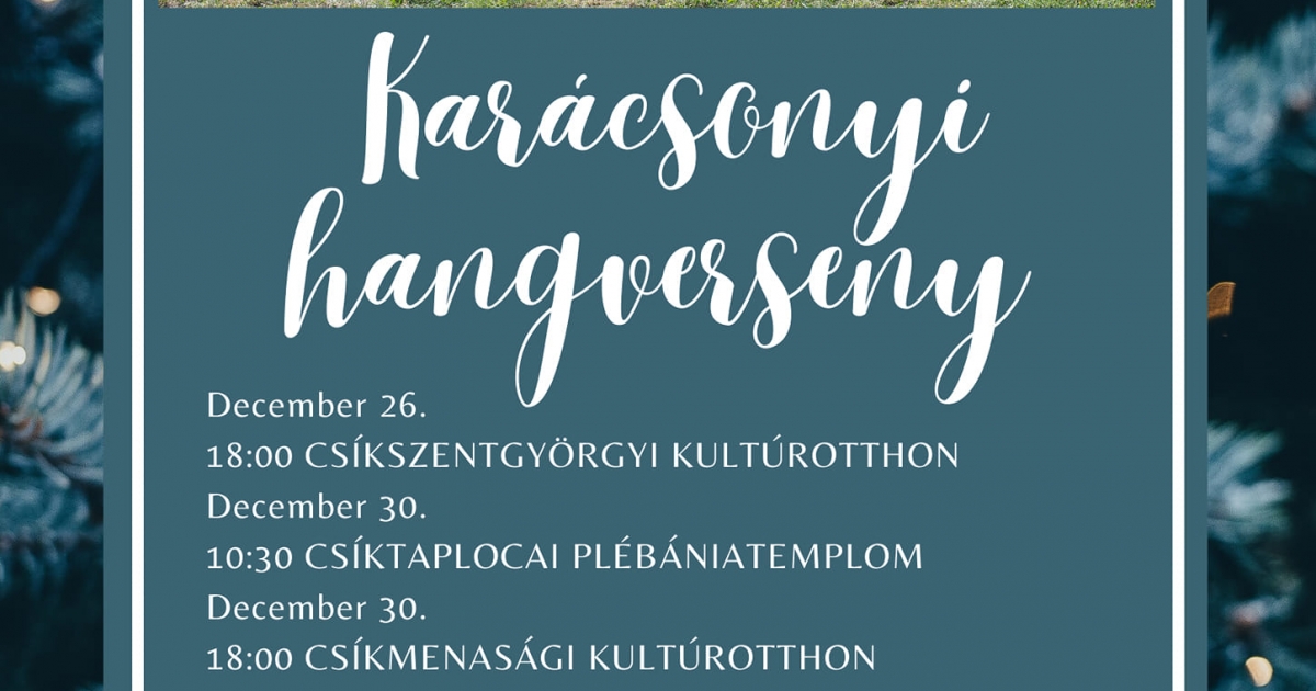 Karácsonyi hangverseny