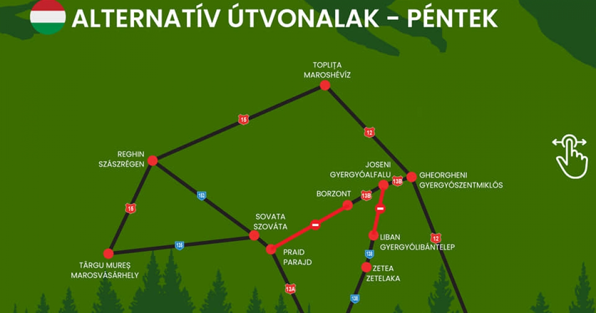 Hétvégi útlezárások