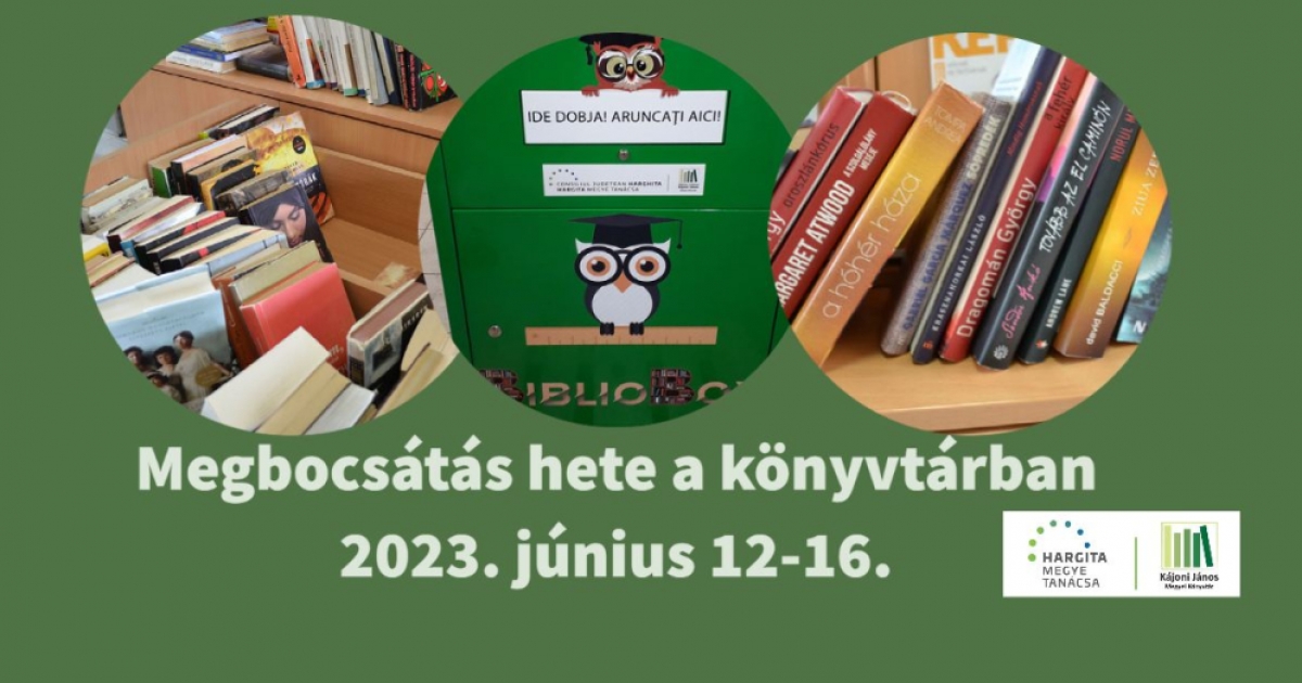 A Hargita Népe ajánlja: Megbocsátás hete a könyvtárban