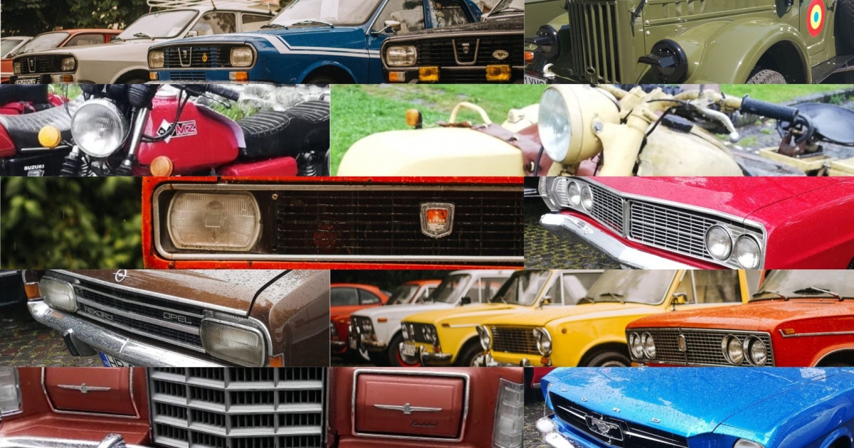 Veterán járművek kiállítása