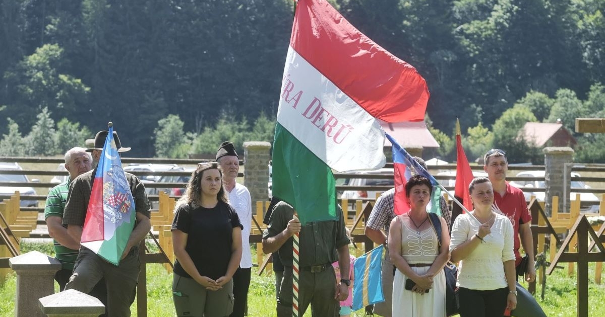 A székely határvédőkre emlékeznek az  úzvölgyi katonatemetőben