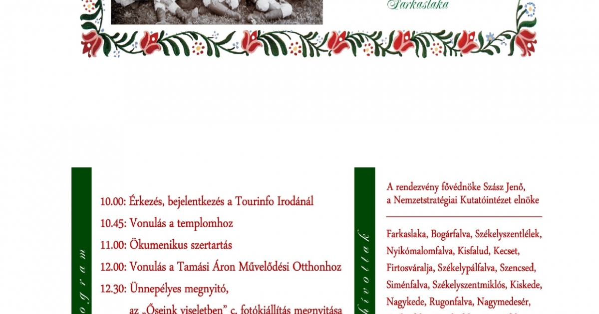 A Nyikómente népviseletben