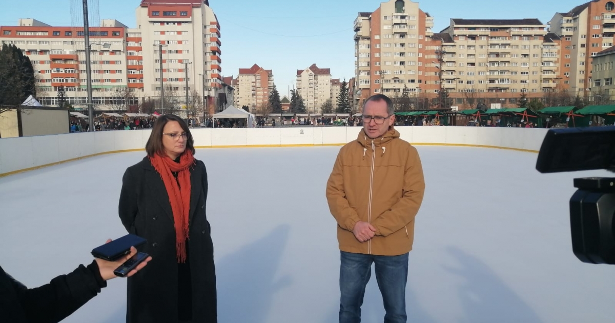 Szabadtéri korcsolyapálya nyílik Csíkszereda központjában