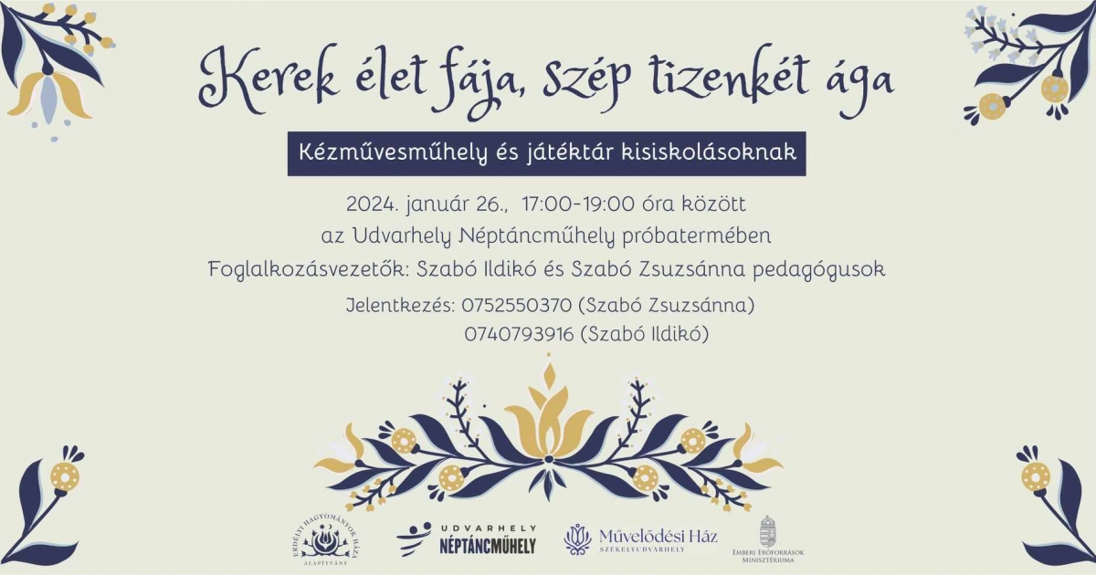 Kézművesműhely és játéktár