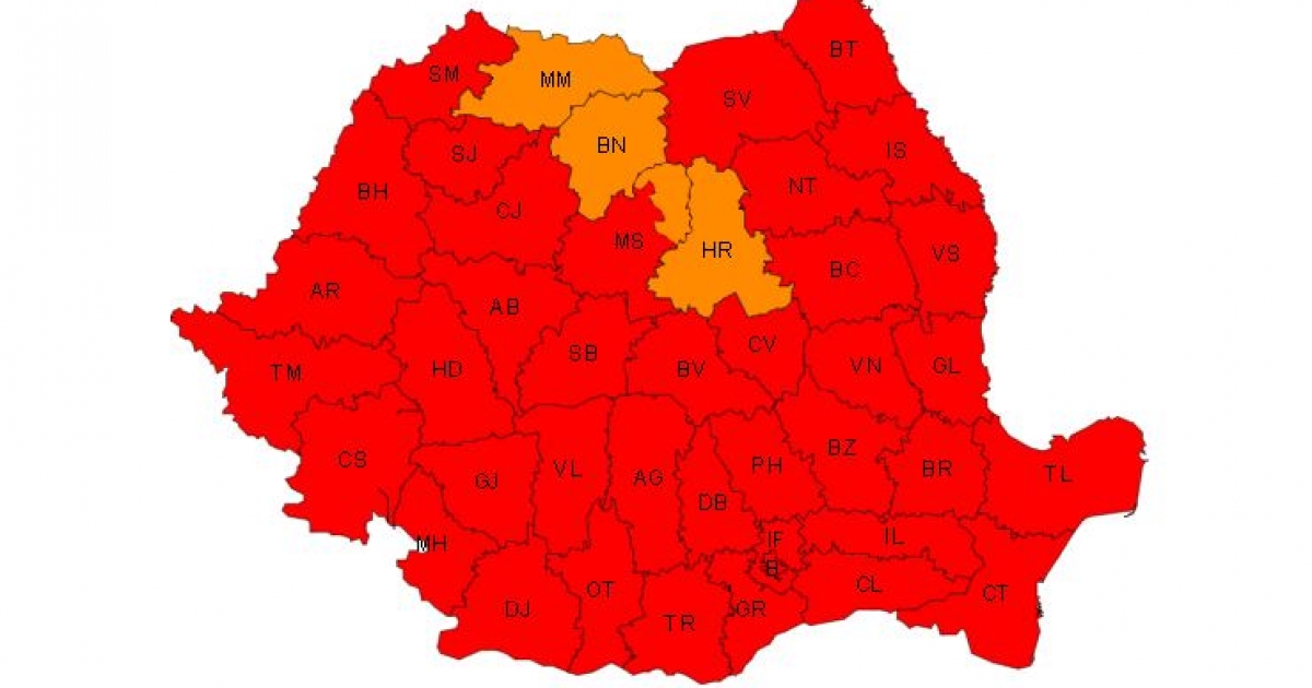 Vörös jelzésű kánikula Székelyföldön, Hargita megye nem érintett