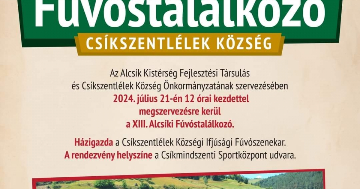 XIII. Alcsíki Fúvóstalálkozó