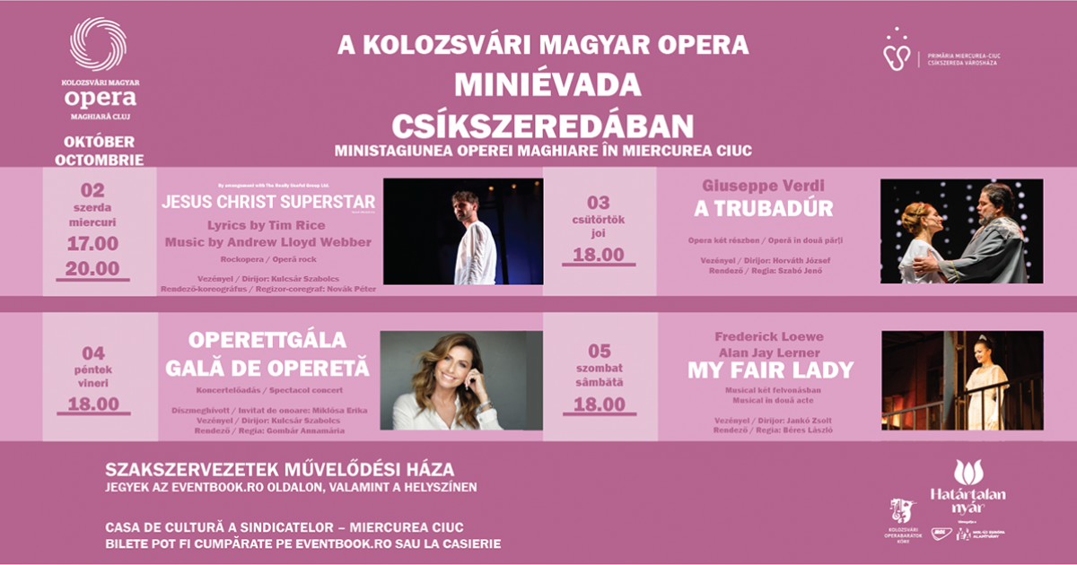 Szerdán kezdődik a Kolozsvári Magyar Opera miniévada