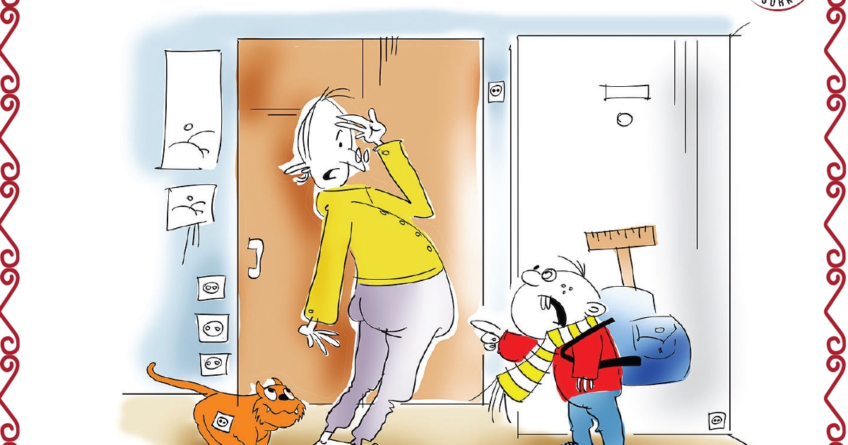 Mikor Pista rajzol, mindig Csürkét majszol.