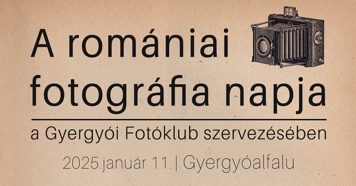 A fotográfia napját ünneplik Gyergyóban