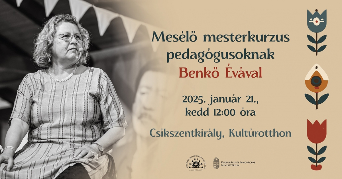Mesélő mesterkurzus pedagógusoknak