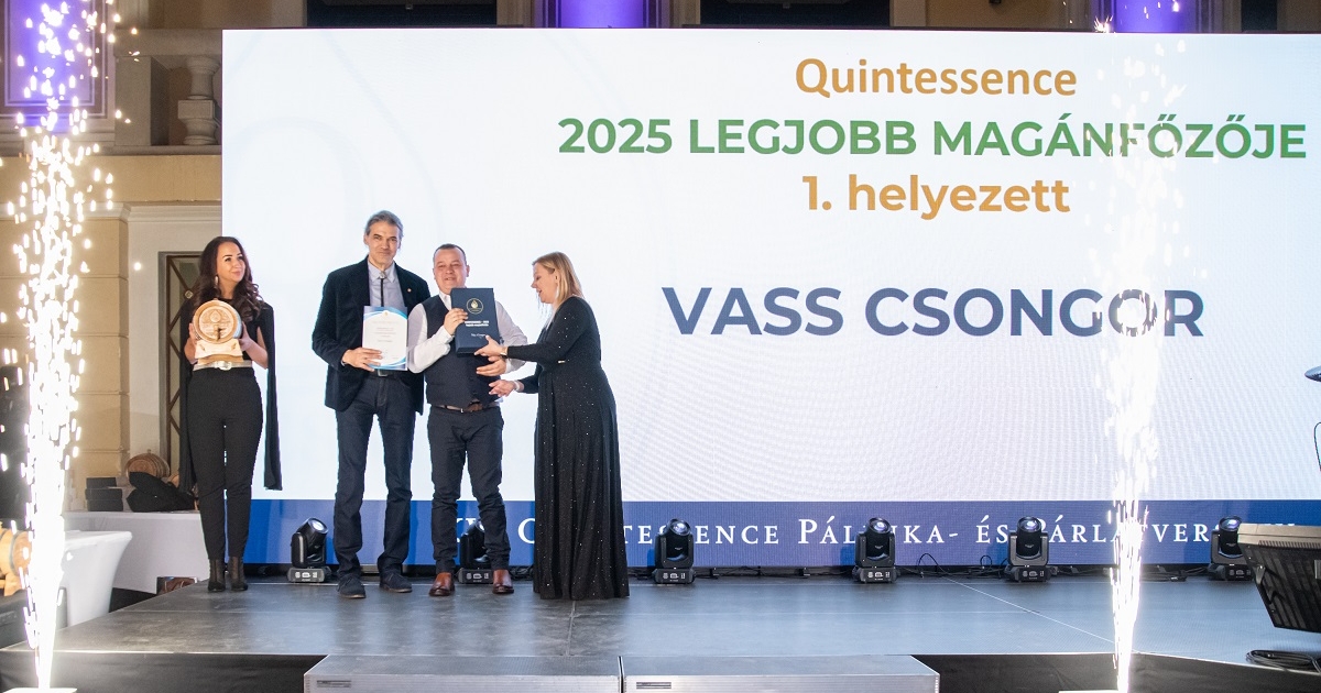 A csíkszeredai Vass Csongor lett a debreceni pálinkaverseny legjobb magánfőzője
