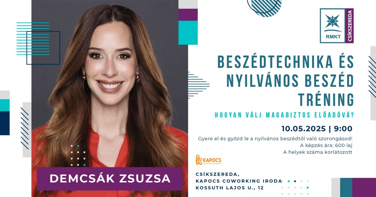 Beszédtechnika és nyilvános beszéd tréning