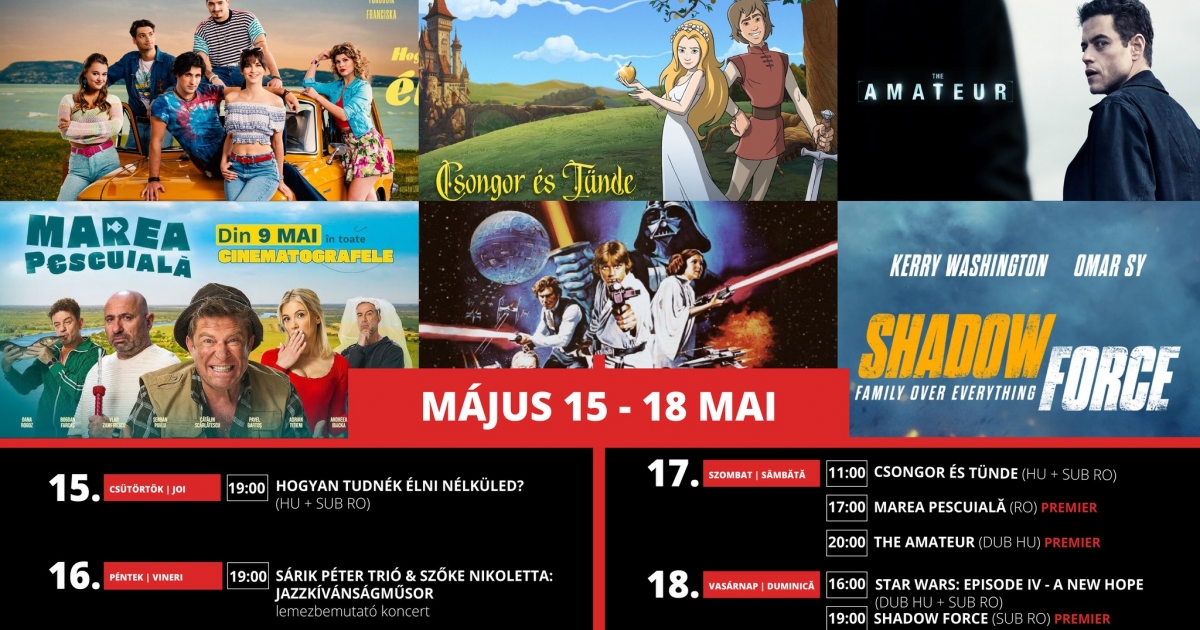 A Csíki Mozi heti műsora