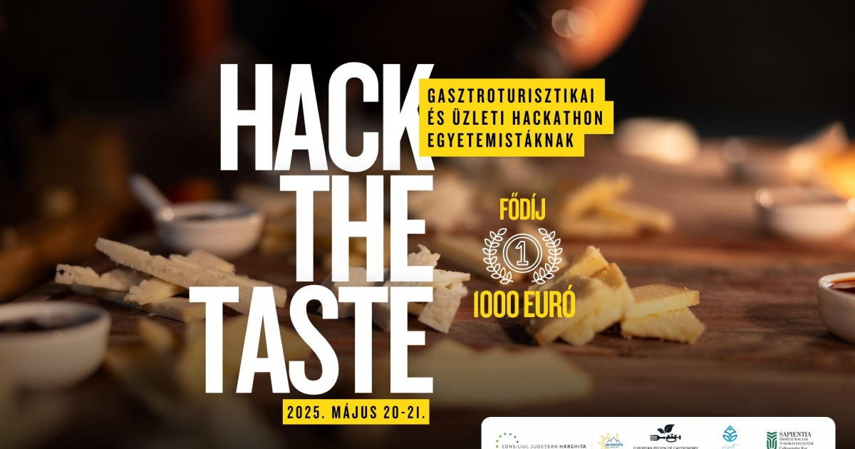 HACK THE TASTE – gasztroturisztikai és üzleti hackhaton egyetemistáknak