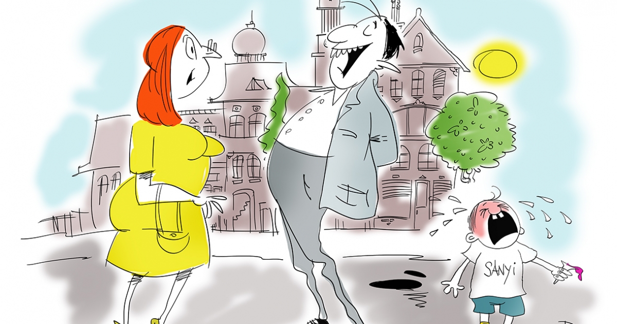 Mikor Pista rajzol, mindig Csürkét majszol.