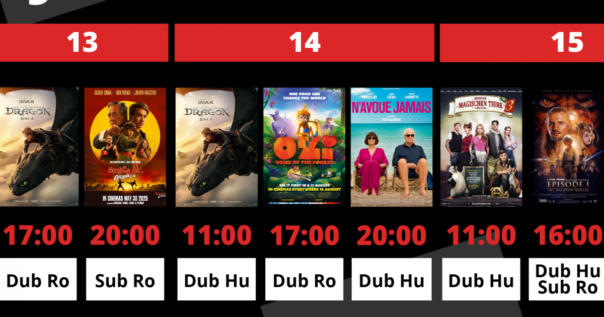 A Csíki Mozi heti műsora