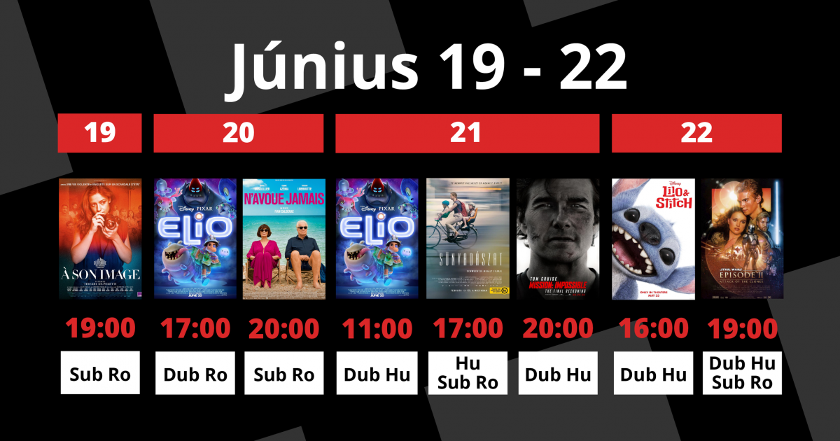 A Csíki Mozi heti műsora