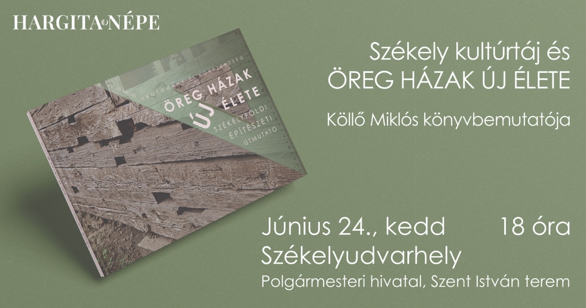 Könyvbemutató: Öreg házak új élete