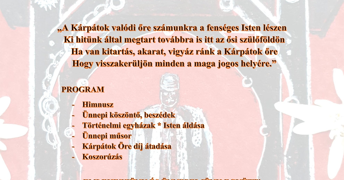 Kárpátok Őre ünnepség