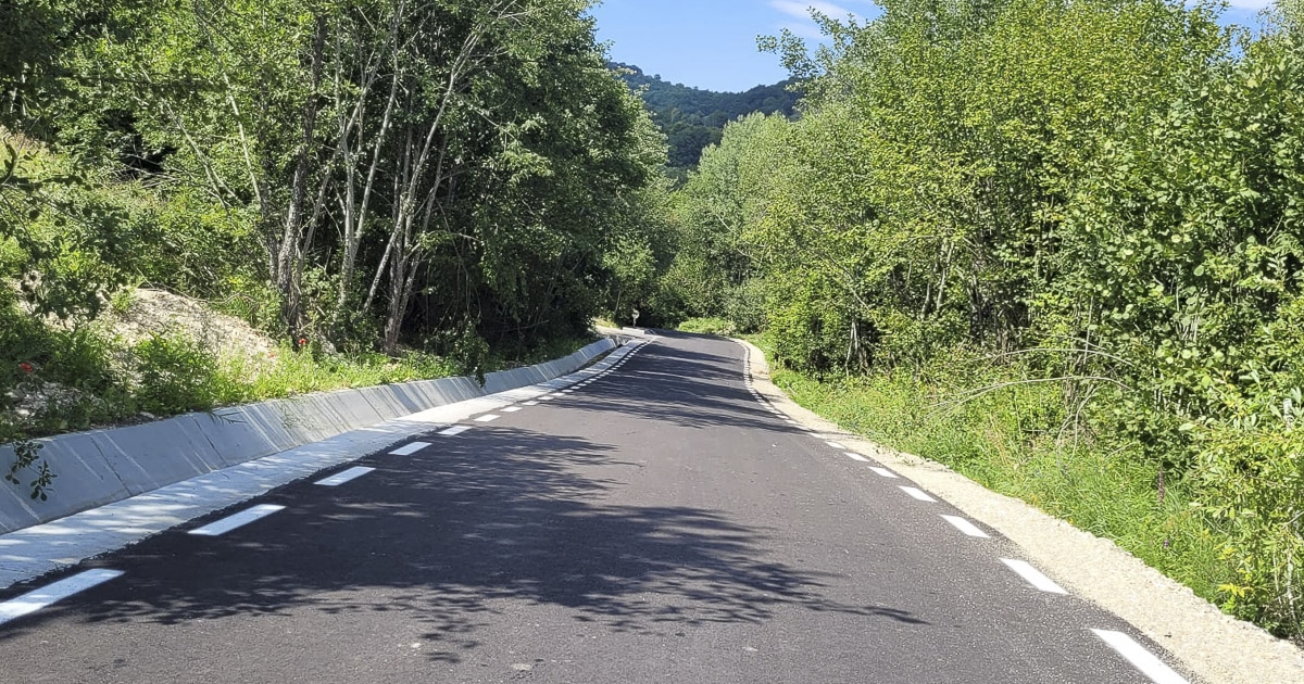 Befejezték a Vargyas-szorosba vezető út aszfaltozását