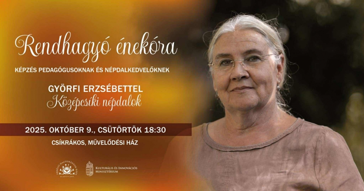 Rendhagyó énekóra Györfi Erzsébettel