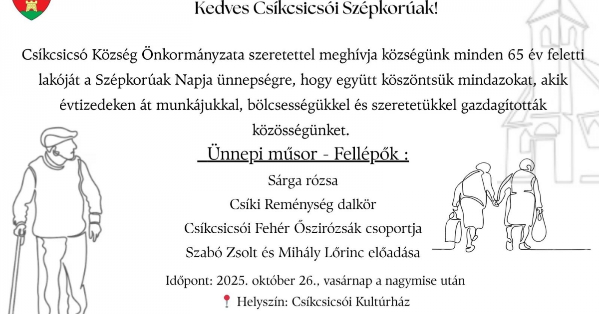 Ünnepség Csíkcsicsóban