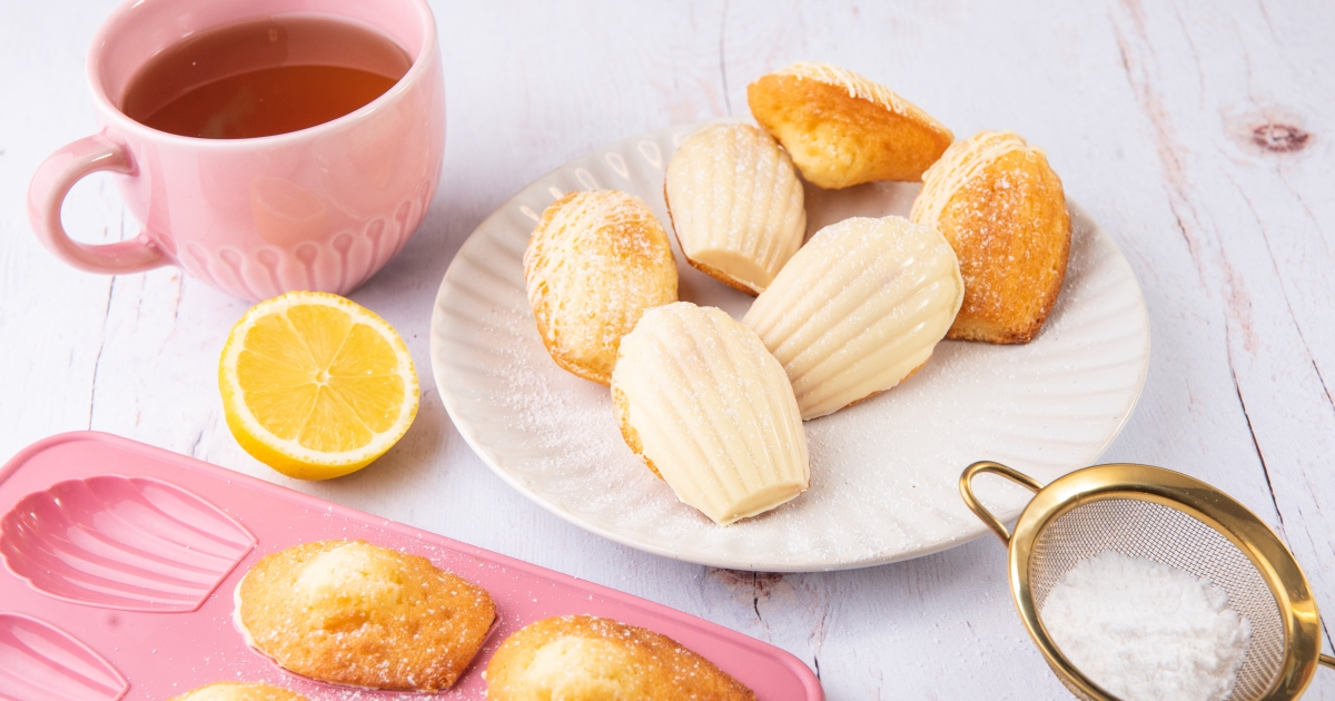 Fehér csokis, citromos madeleine