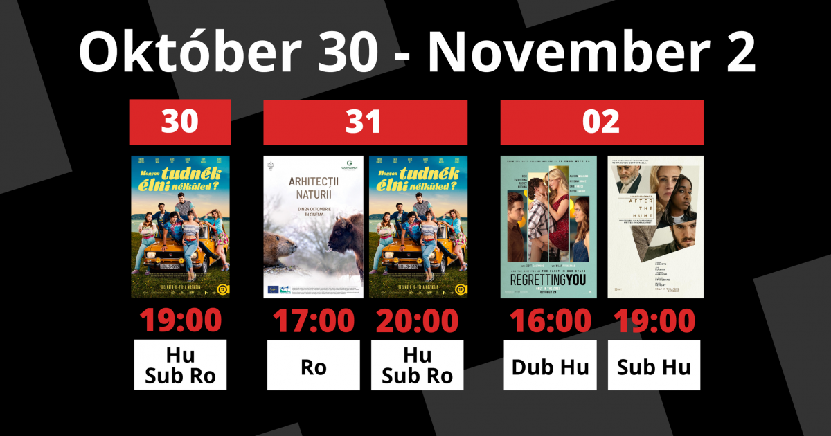 A Csíki Mozi heti műsora