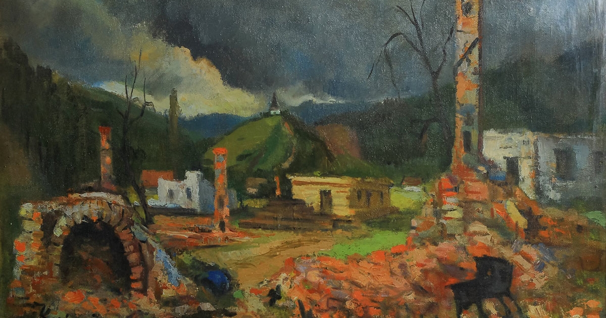 Festővásznon a hamvaiból újjáéledő Gyergyó