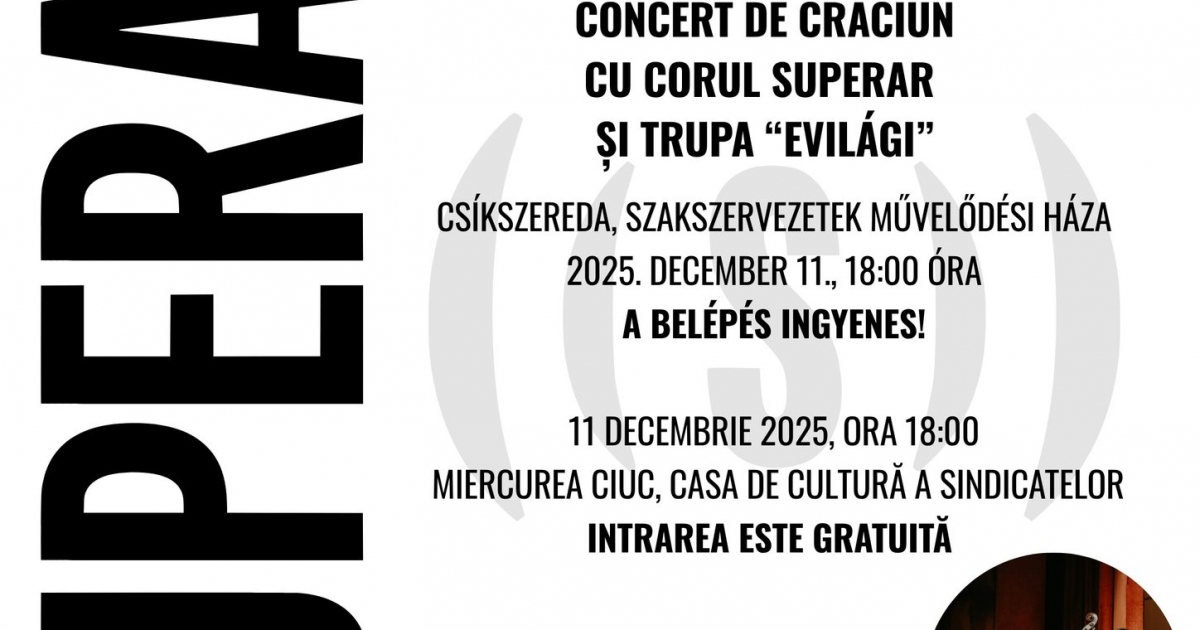 A Superar kórus karácsonyi koncertje