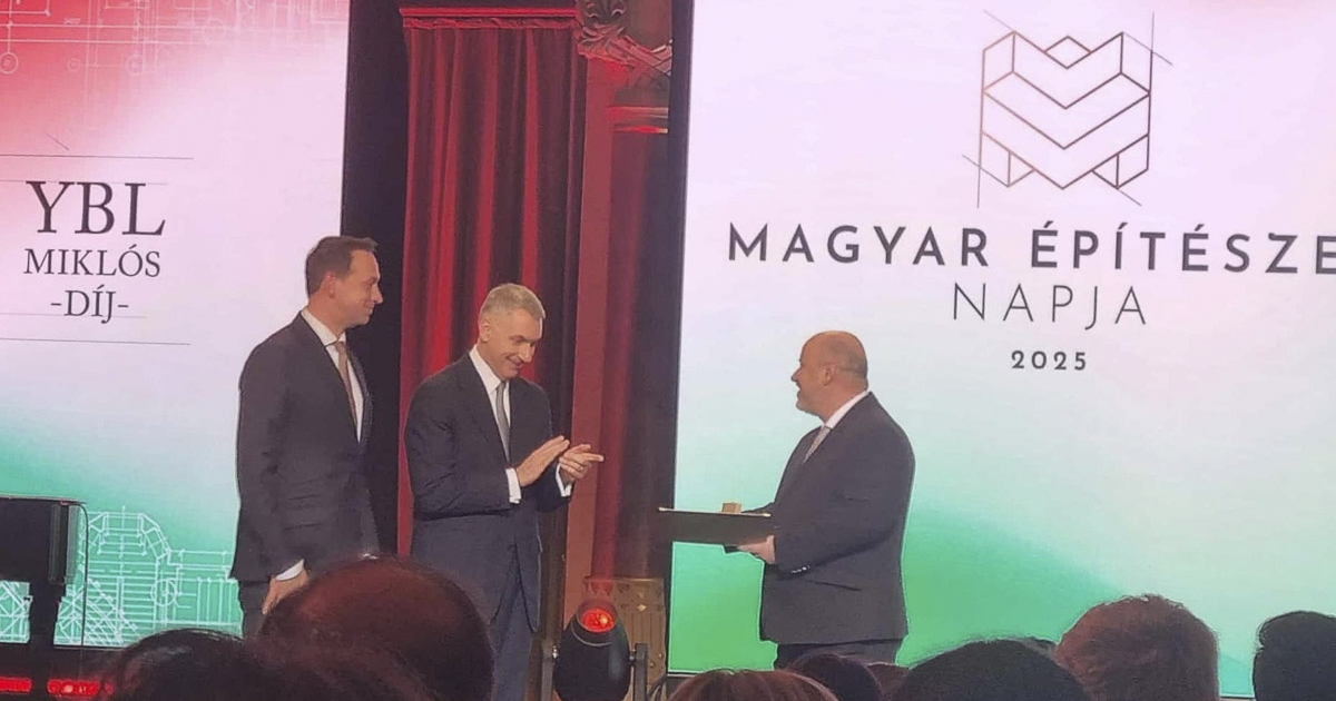Ybl Miklós-díjjal jutalmazták Köllő Miklós munkásságát