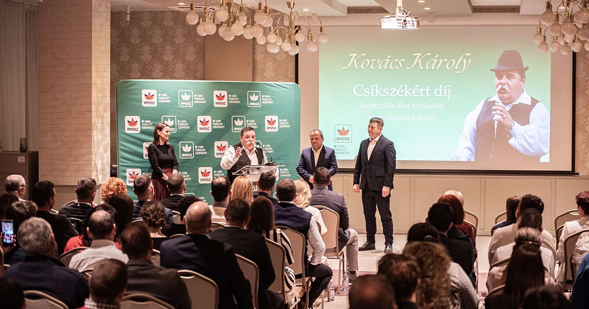 Csíkszékért díjakat adtak át az RMDSZ csíki küldöttgyűlésén