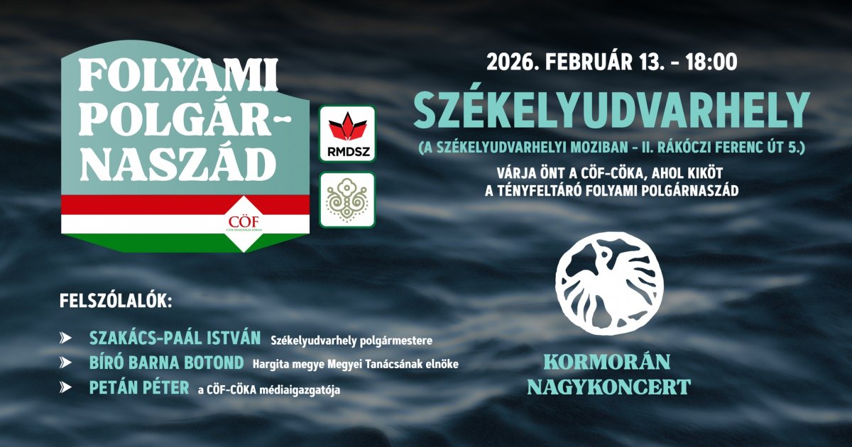 Kormorán-koncert Székelyudvarhelyen