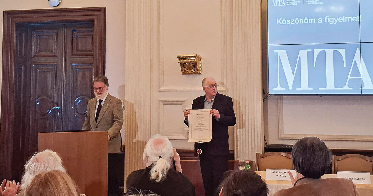 Dr. Tánczos Vilmos akadémiai székfoglalója