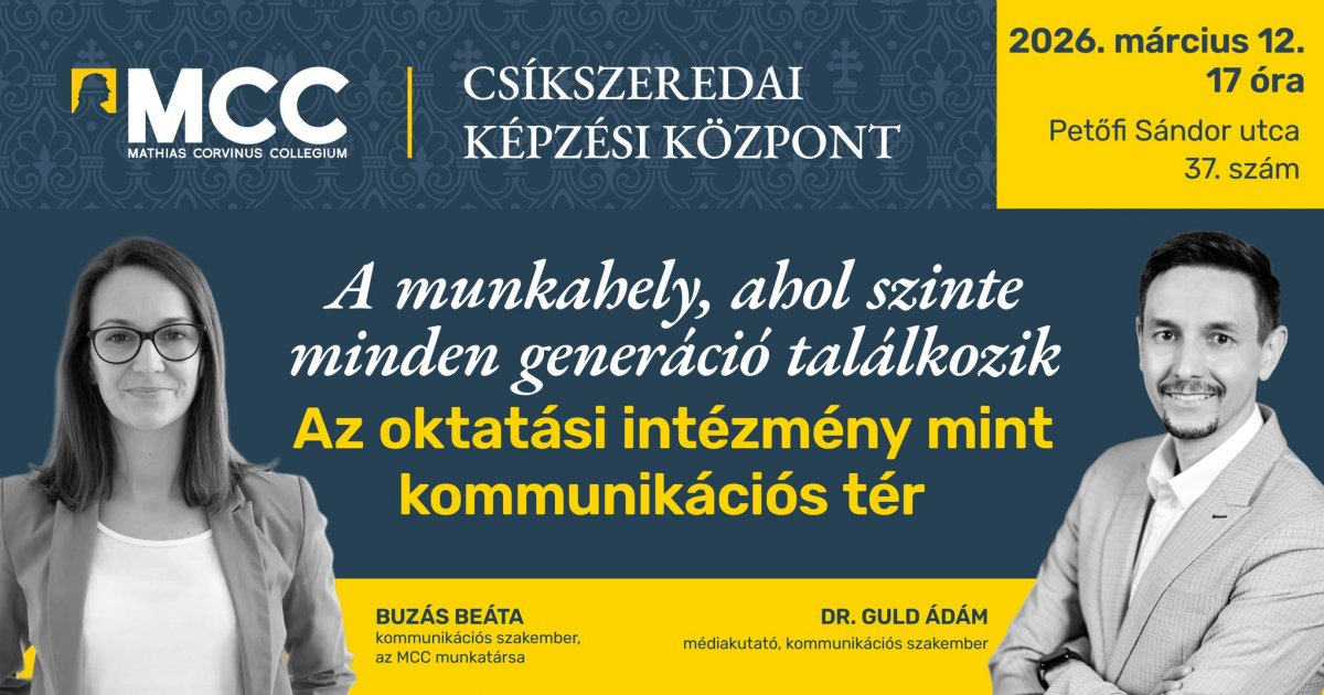 MCC-előadás Csíkszeredában