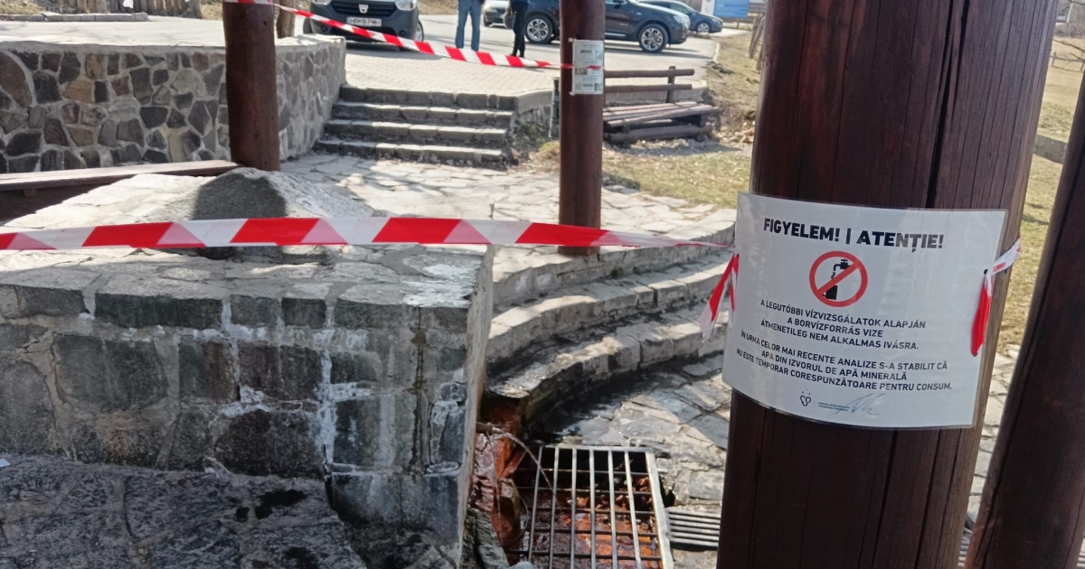 Átmenetileg nem iható a csíksomlyói borvíz