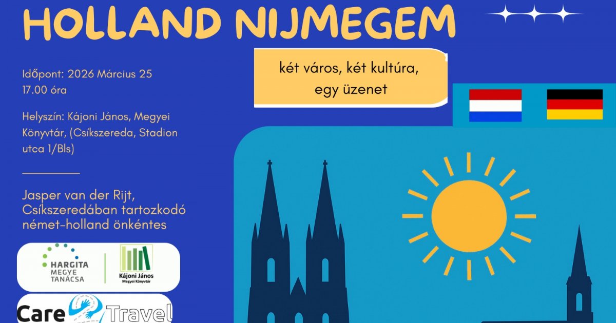 Előadás: Két város, két kultúra… és egy közös történet!