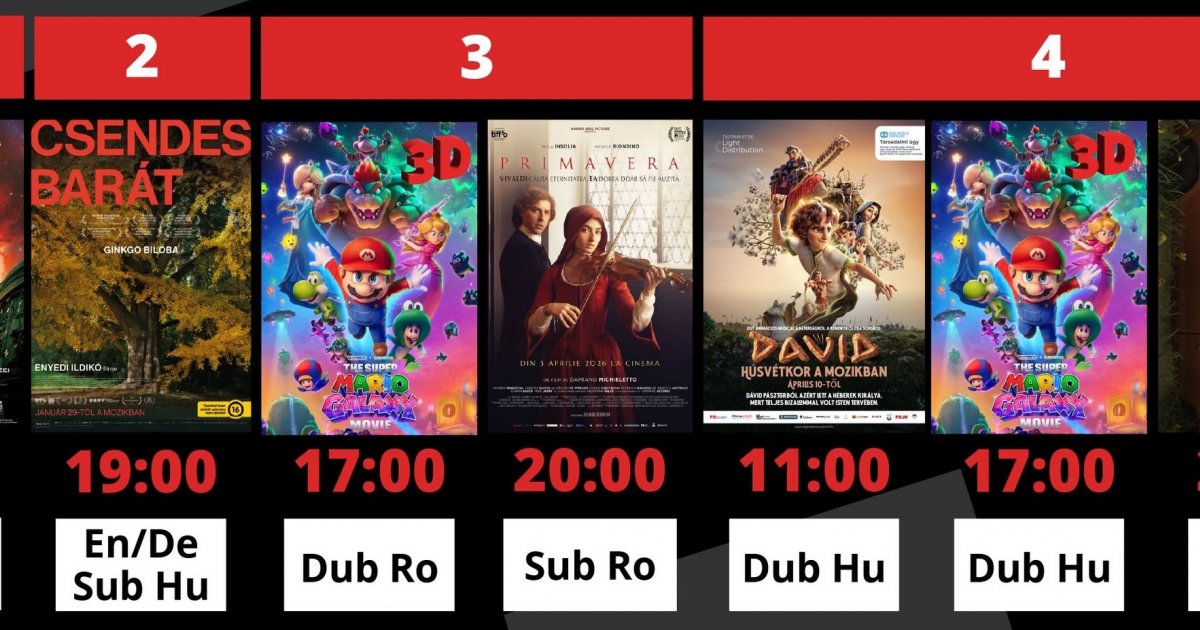 A Csíki Mozi heti műsora