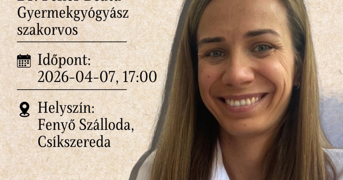 Gyermekgyógyász szakorvos előadása