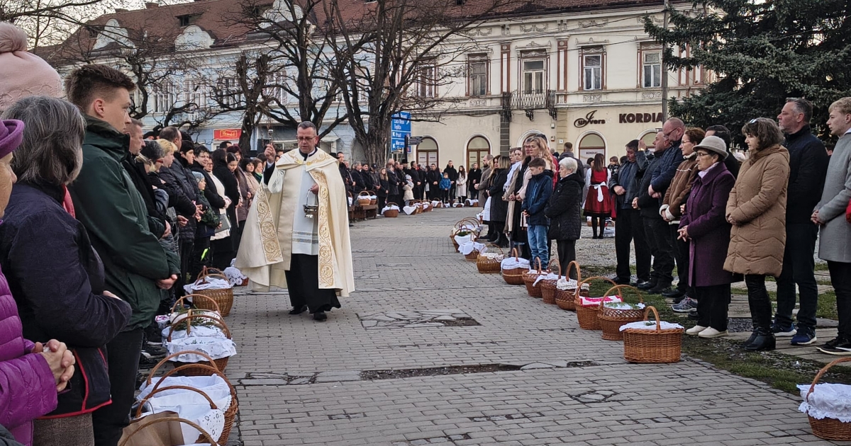 Ételszentelés a város szívében