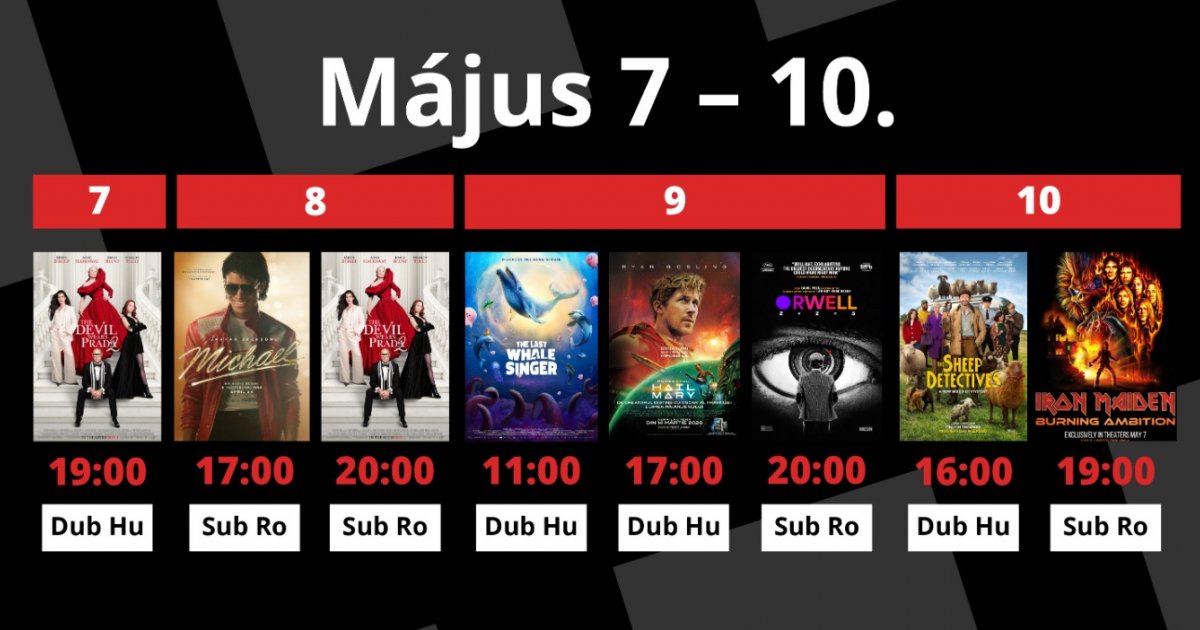 A Csíki Mozi heti műsora
