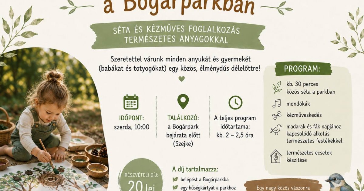 Apróláb-túra a Bogárparkban