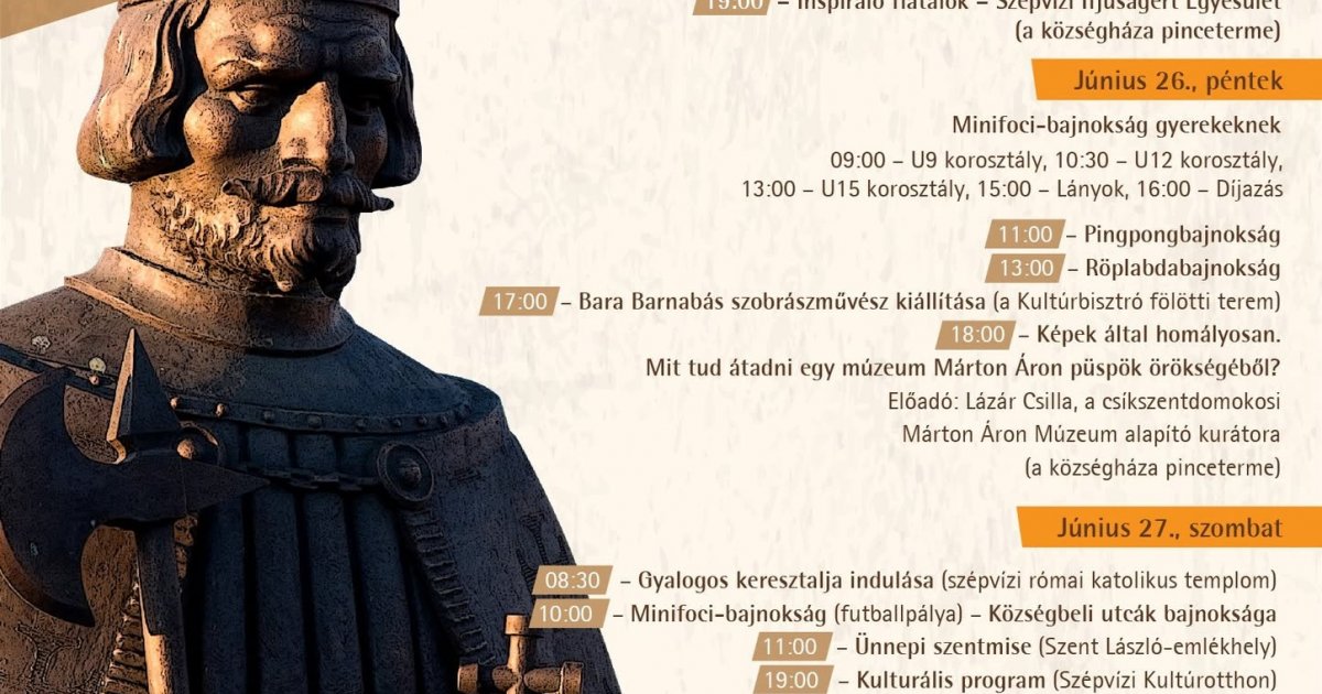 Szent László Napok Szépvízen