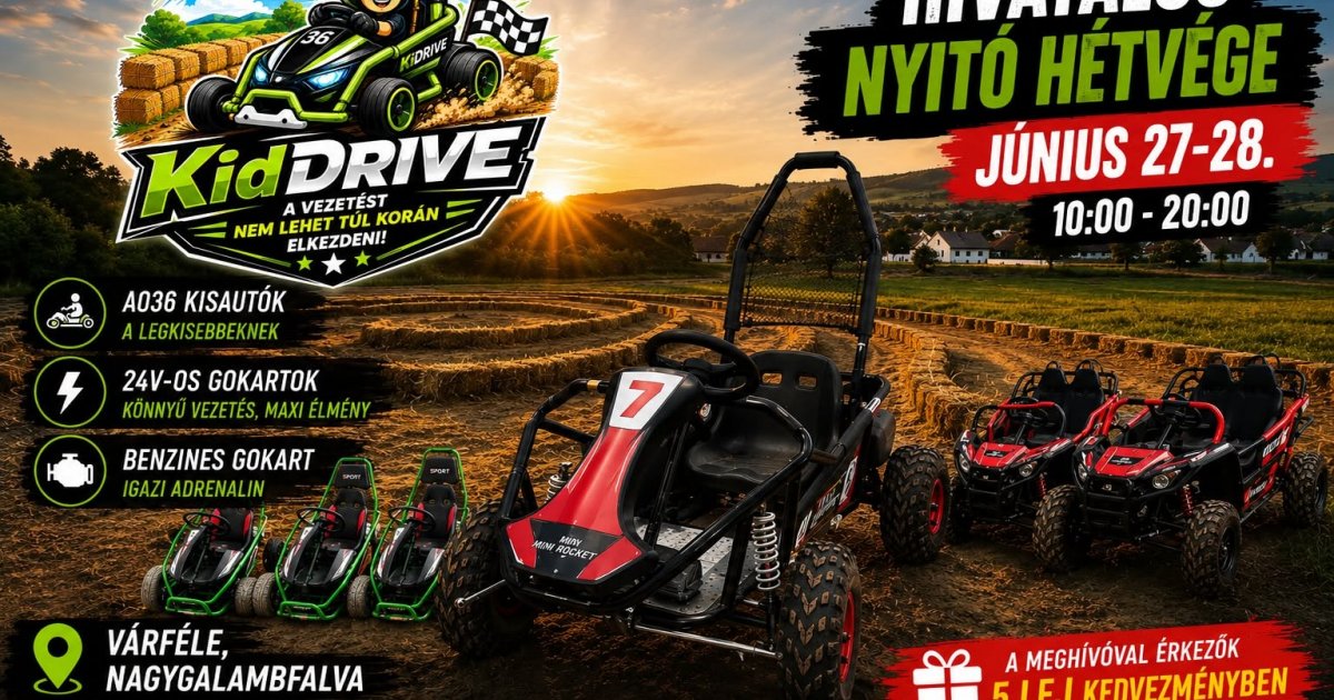 A KidDrive élménypálya megnyitója
