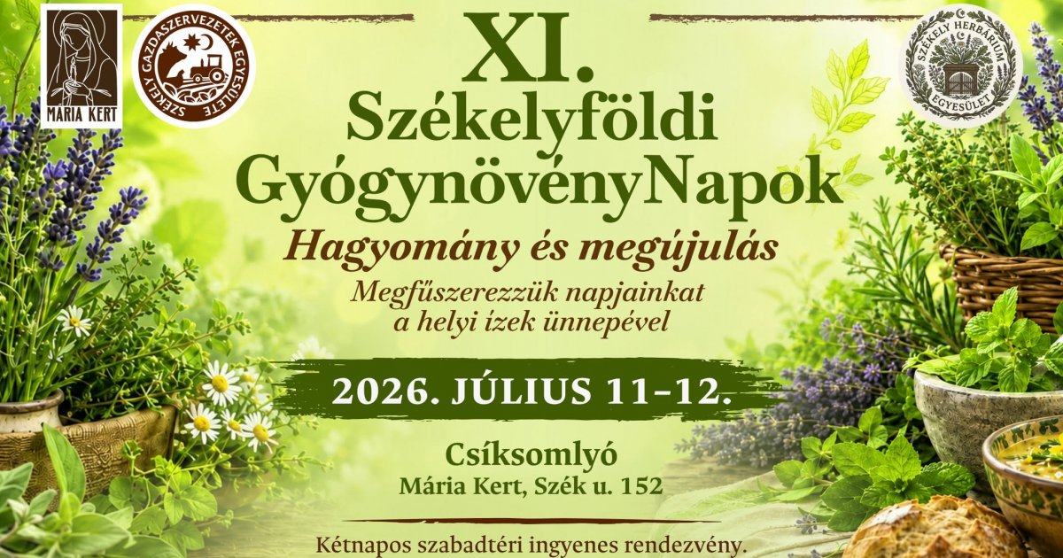 XI. Székelyföldi Gyógynövény Napok