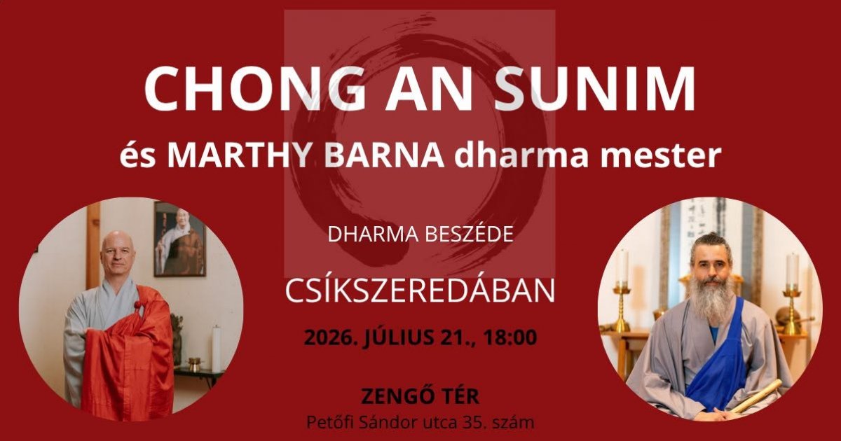 Chong an sunim – Marthy Barna Dharma-beszéde