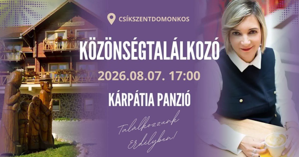 Közönségtalálkozó Erdélyben