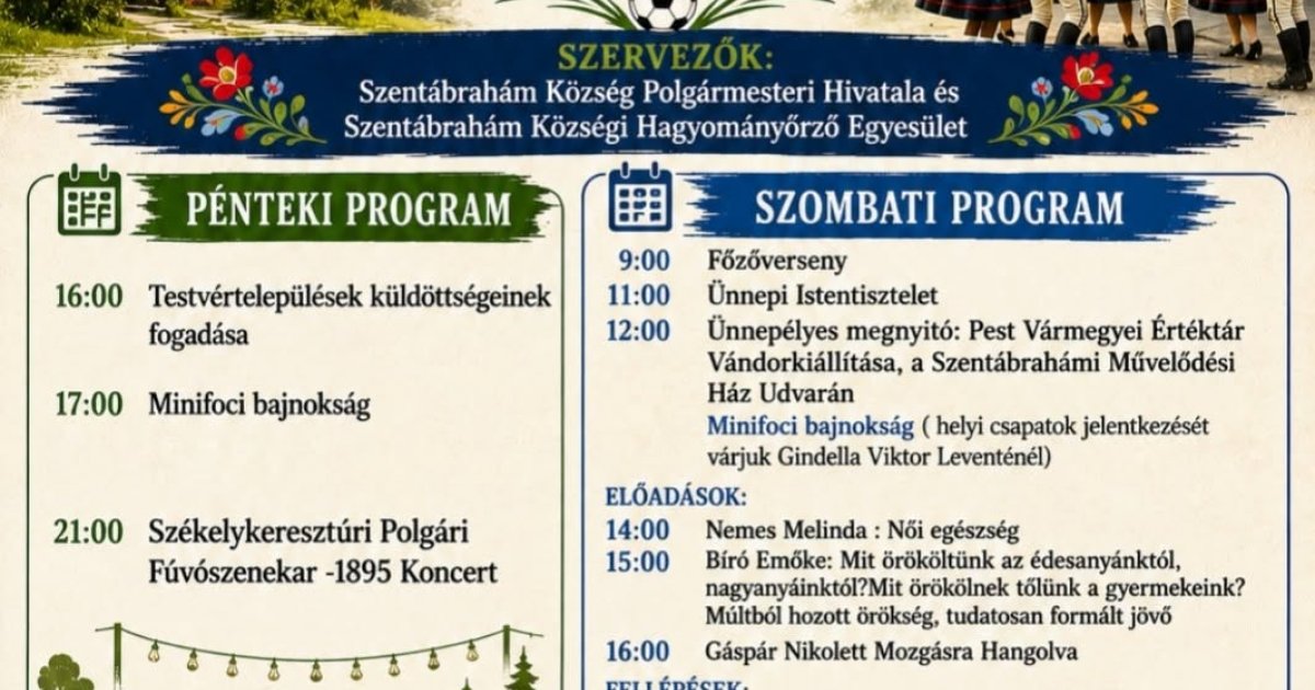XII. Szentábrahámi Községi Napok