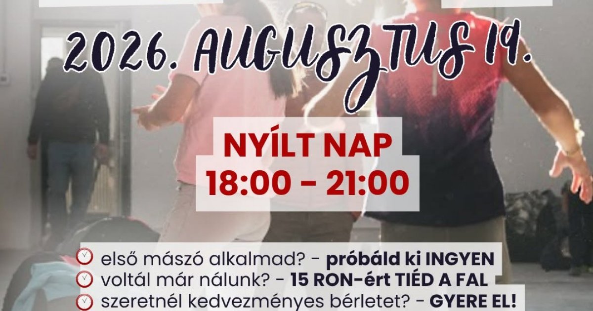 Nyílt nap a WonderWall mászóteremben